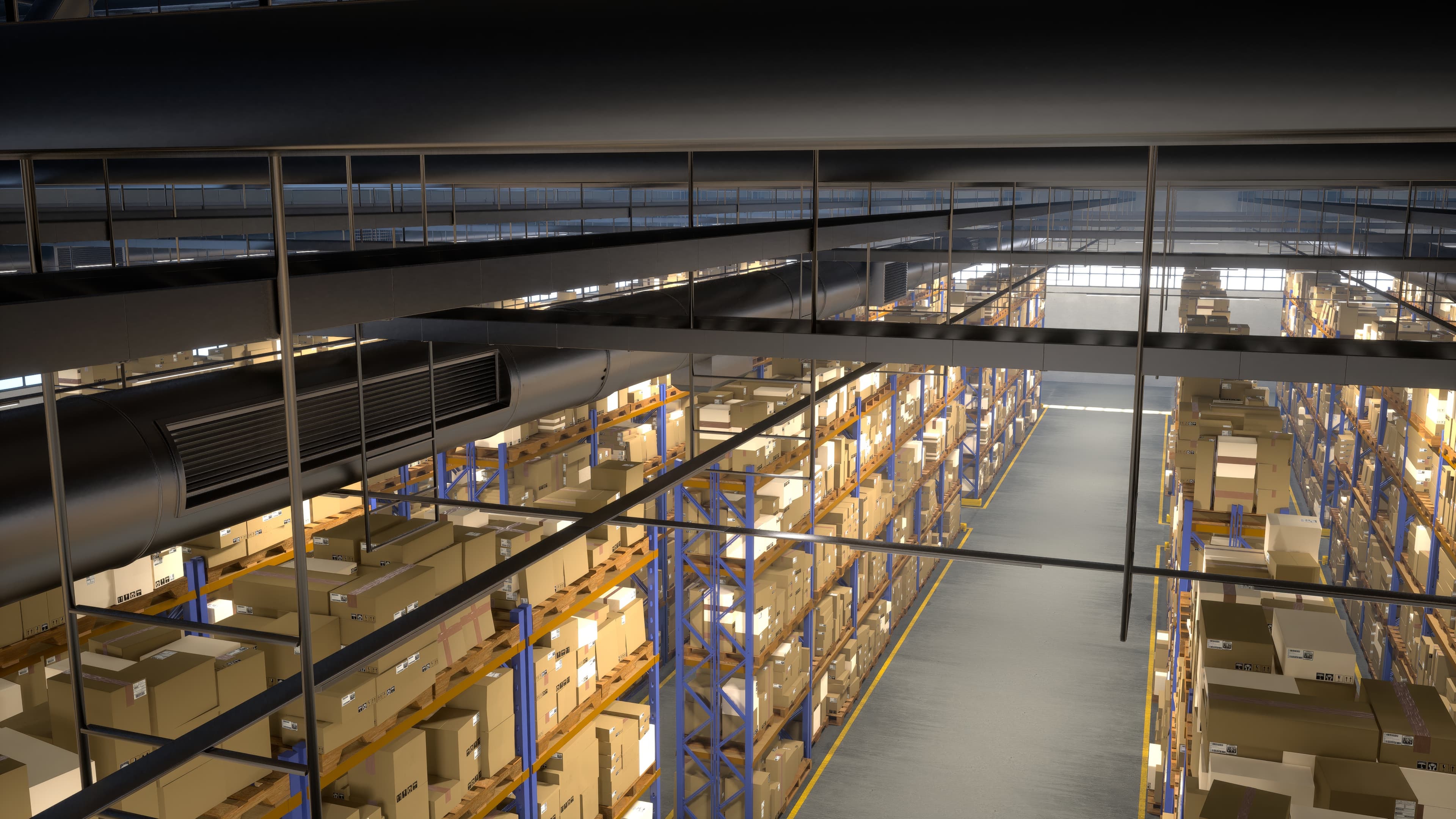 Commercial warehouse storage