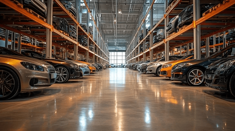 Secure vehicle storage facility