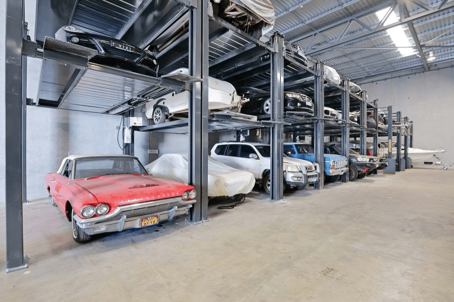 Secure car storage area